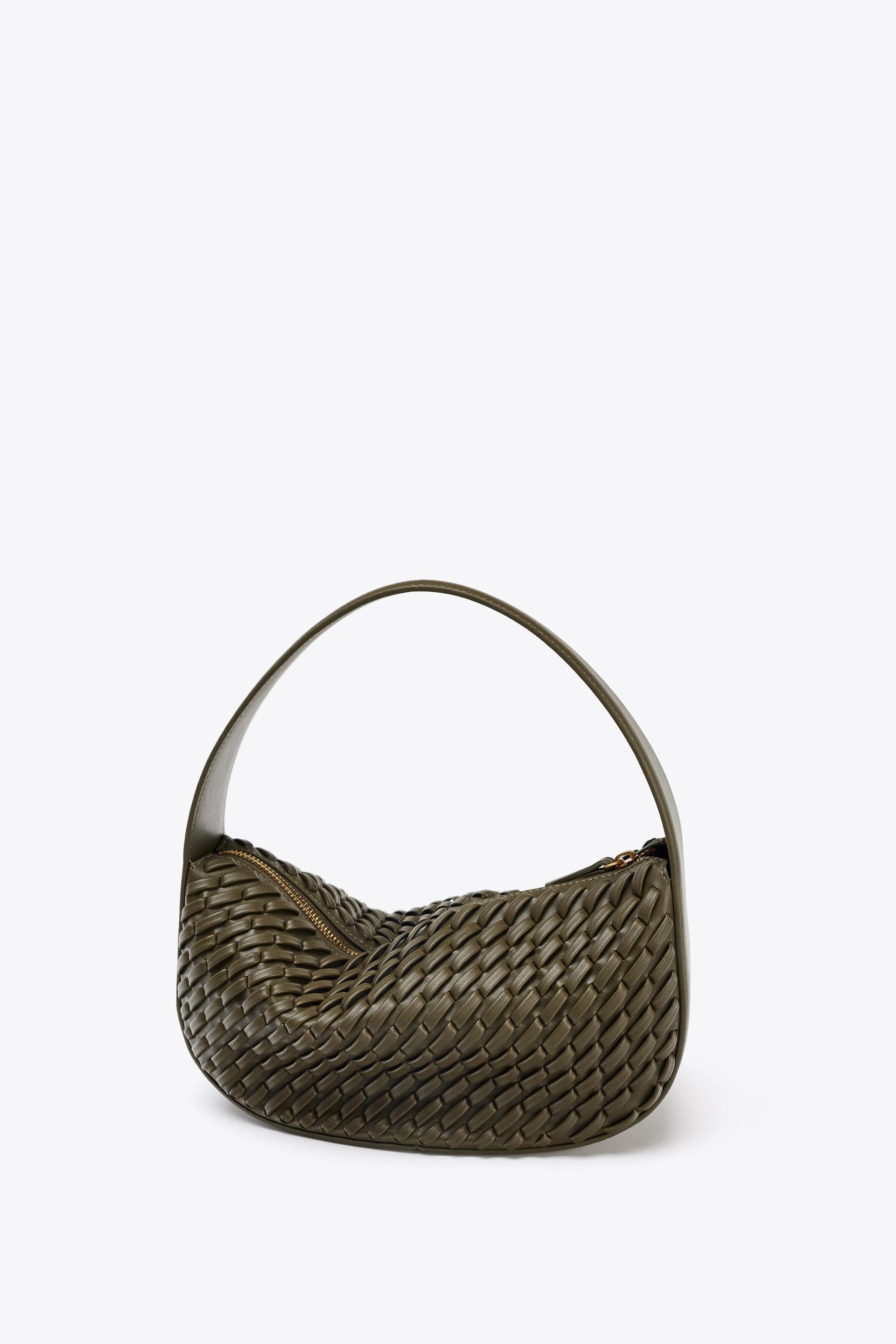 Woven-Effect Handbag