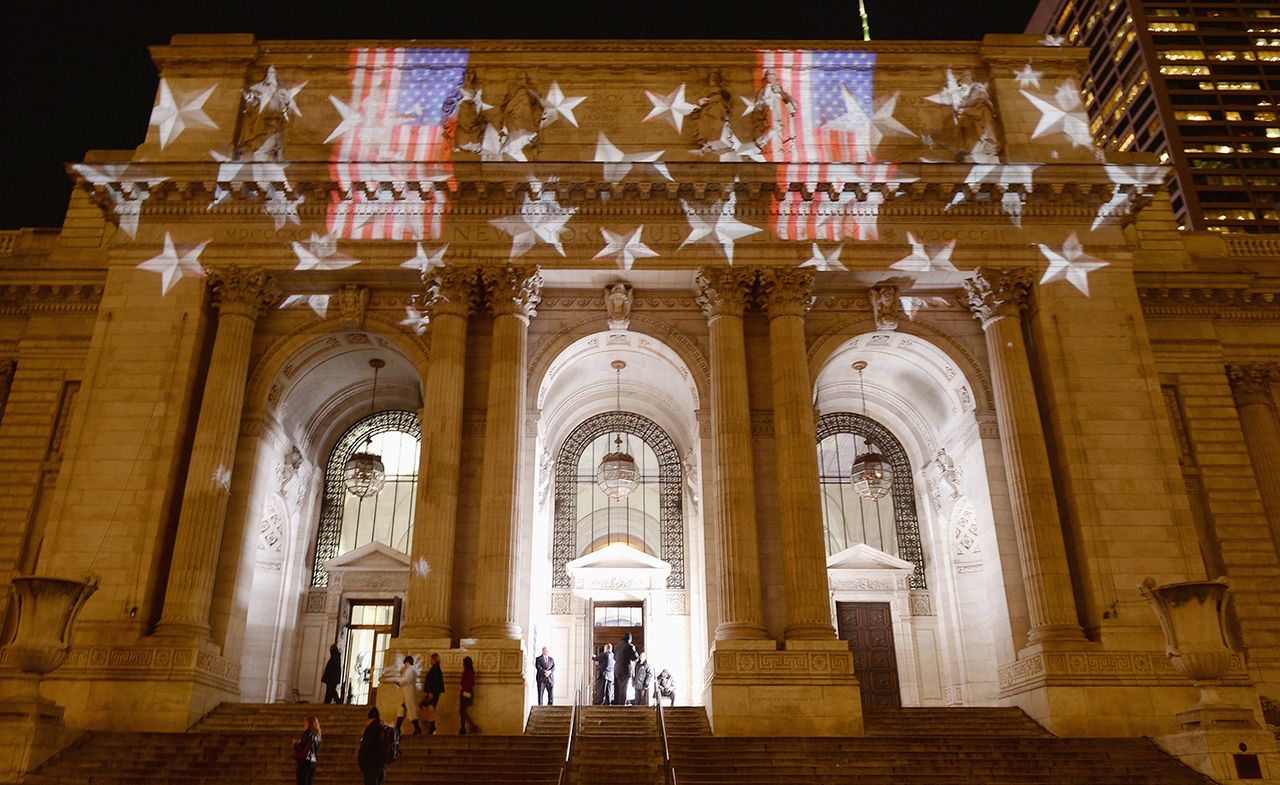 New York Public Library exterior view