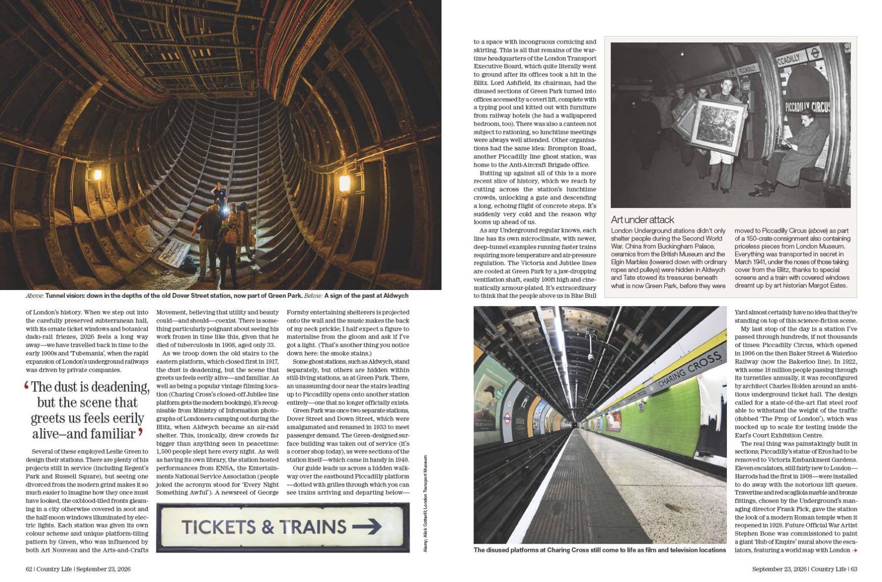 Spreads from Country Life September 23, 2026