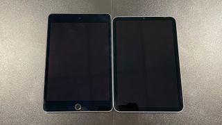 Apple iPad mini 6th Gen review, showing the new version next to old version