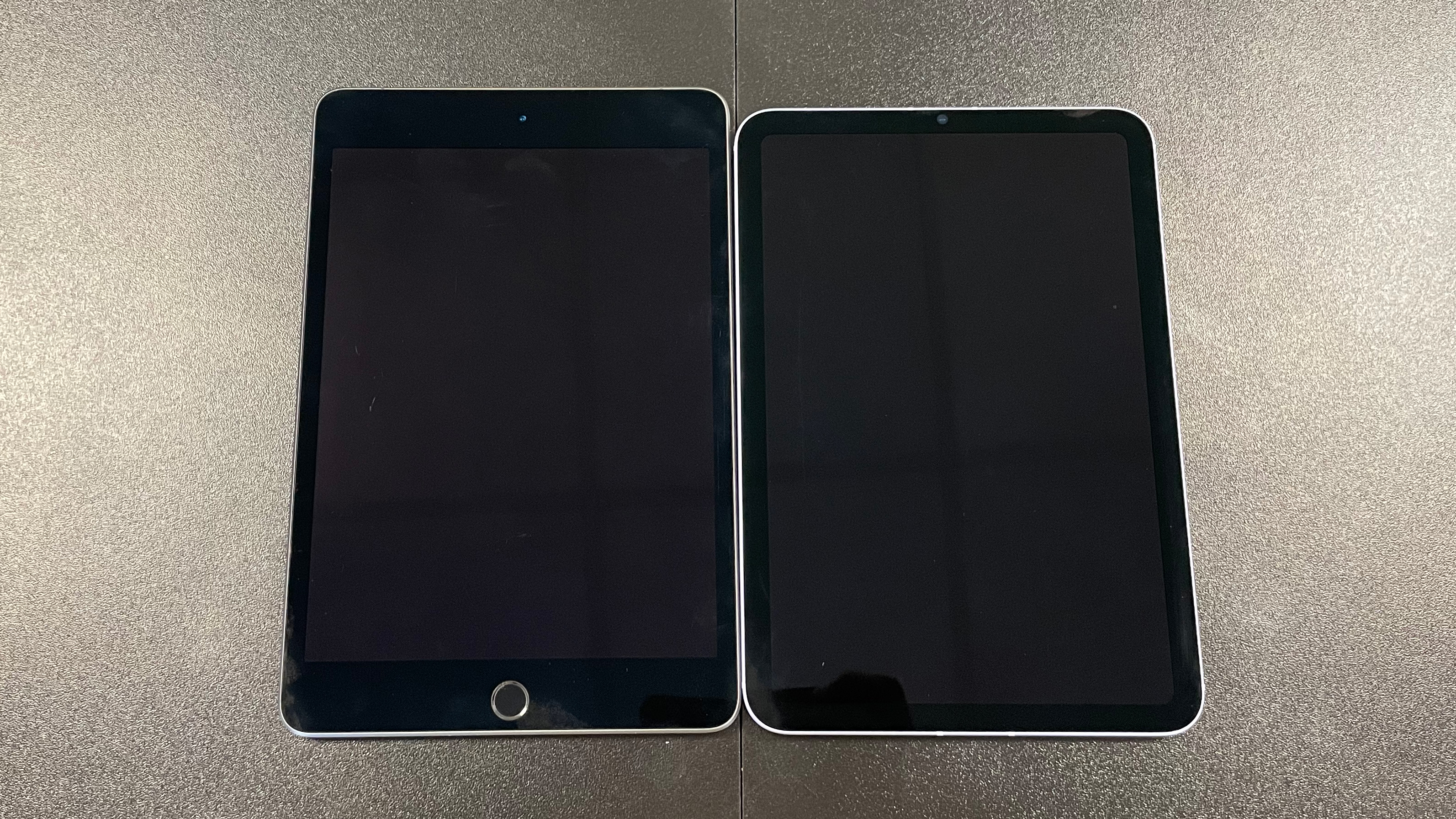 Apple iPad mini 6th Gen review, showing the new version next to old version