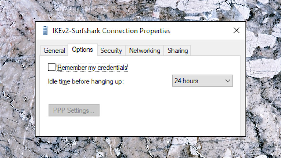 Windows network connections can store usernames and passwords