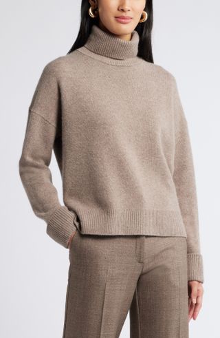 Wool & Cashmere Turtleneck Sweater