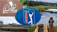 A range of different of golf courses used on the PGA Tour 