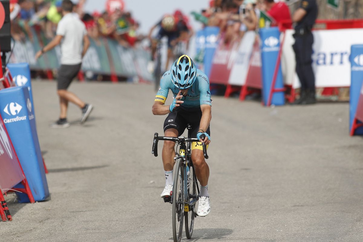 Miguel Angel Lopez takes runner-up honours on stage 14 of the Vuelta a Espa&ntilde;a