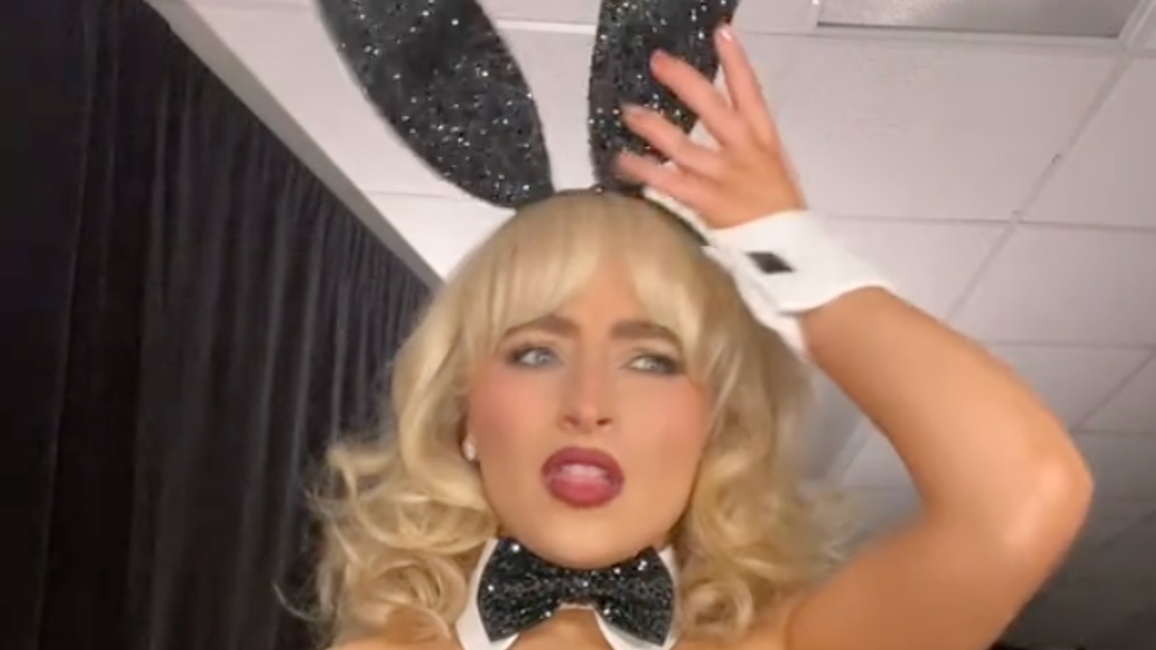 Sabrina Carpenter as a Playboy bunny