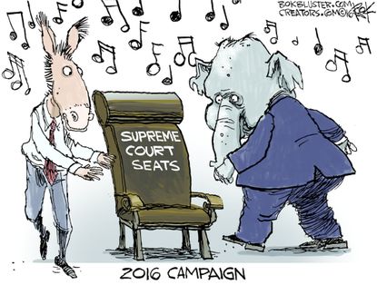 Political Cartoon U.S. Republicans Democrats