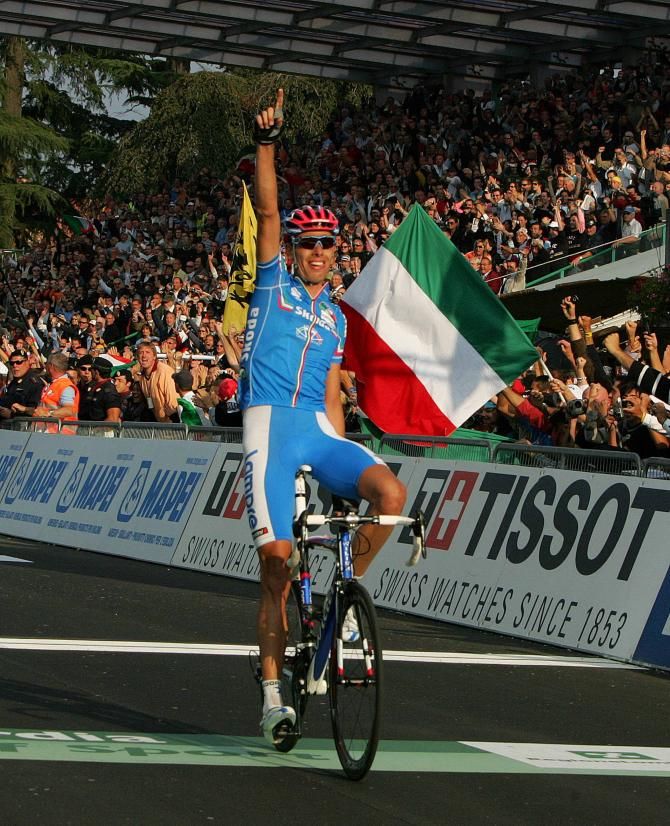 Alessandro Ballan won the world title in Varese in 2008.