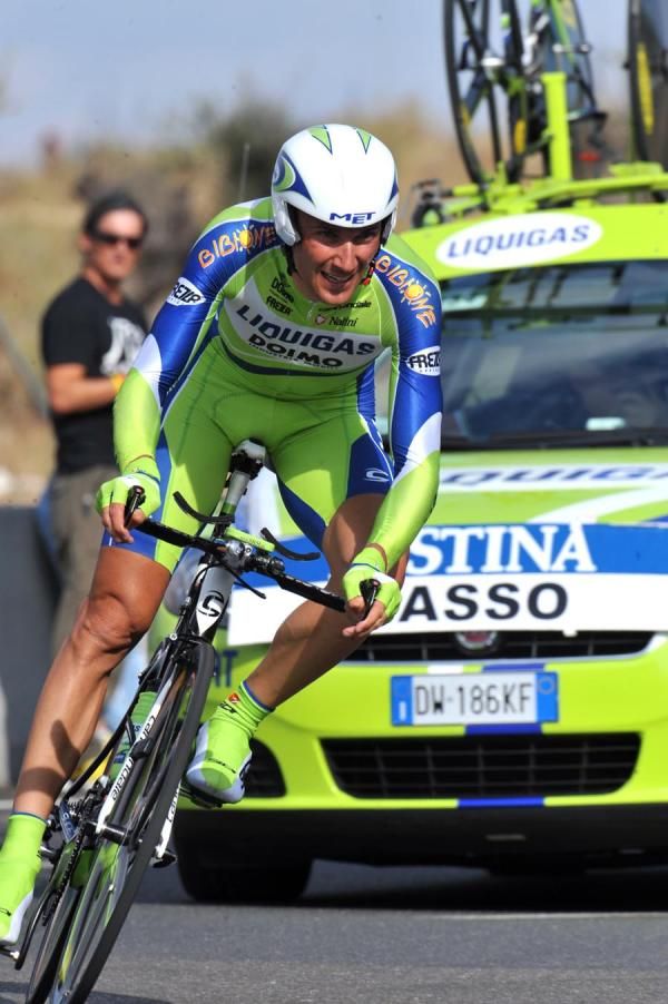Ivan Basso (Liquigas) has yet to regain his time trial abilities of his pre-doping suspension days.