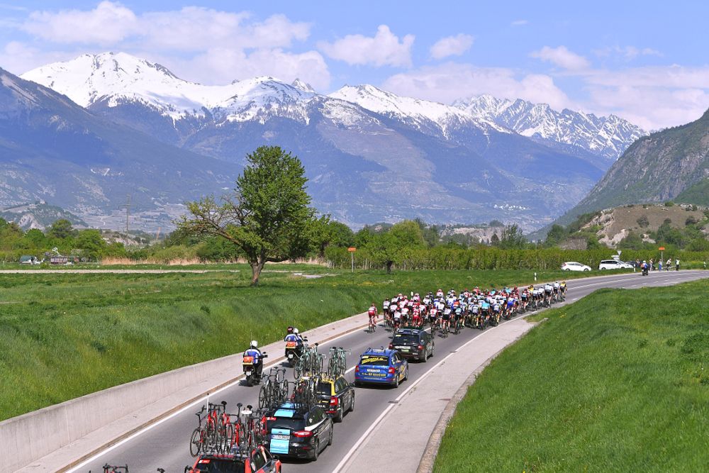 Scenery along the route of stage 4 at Tour de Romandie