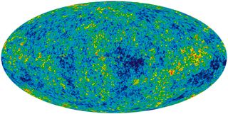 Cosmic microwave background from WMAP telescope
