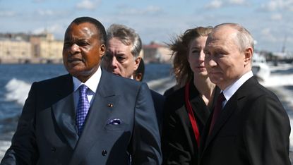 Putin and Denis Sassou Nguesso 
