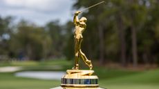 A detailed view of The Players Championship trophy