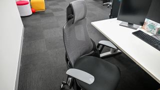 Desky Pro Plus Ergonomic Chair at a white office desk