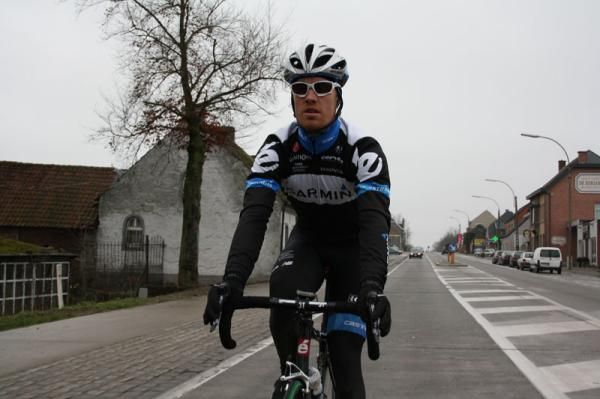 Tyler Farrar (Garmin-Cervelo) enjoyed a 45 minute ride behind the team car
