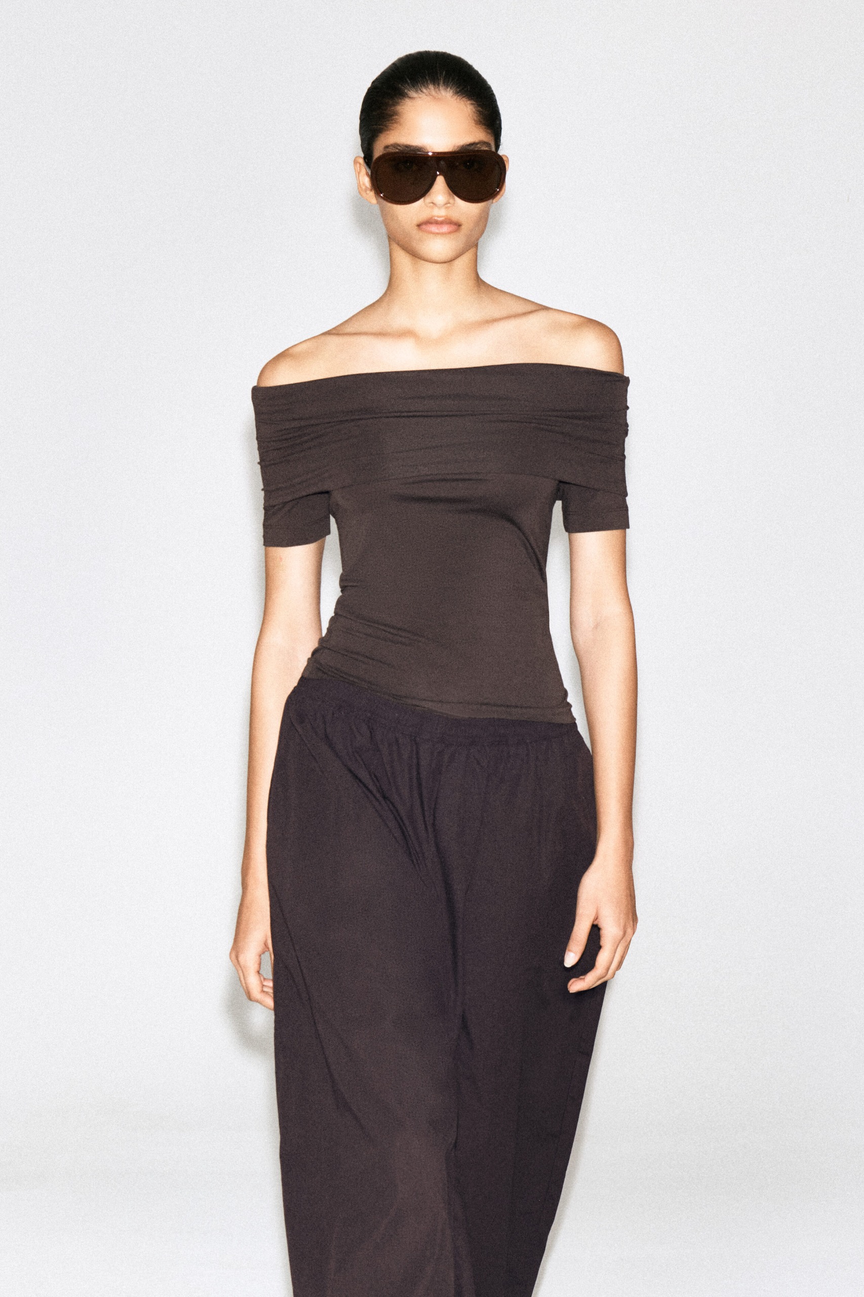Folded Off-The-Shoulder Top