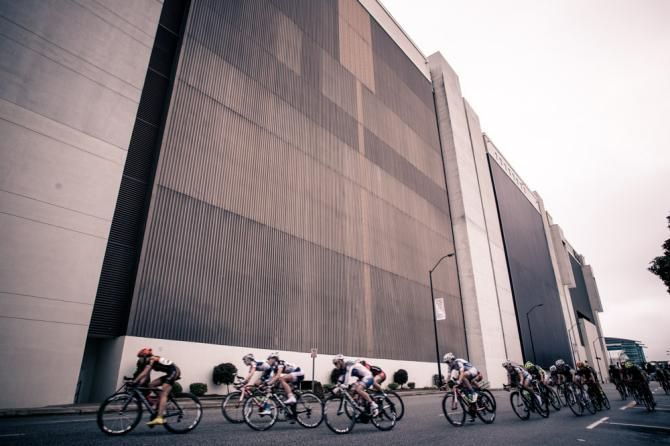 Today's course passed by High Point's big convention centers.