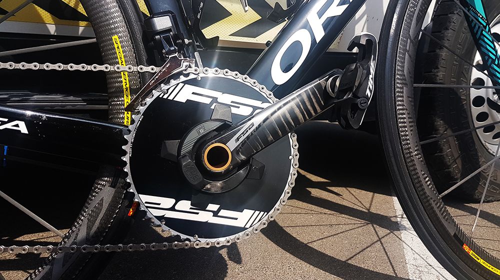 The Orca Aero is equipped with a FSA Powerbox crankset