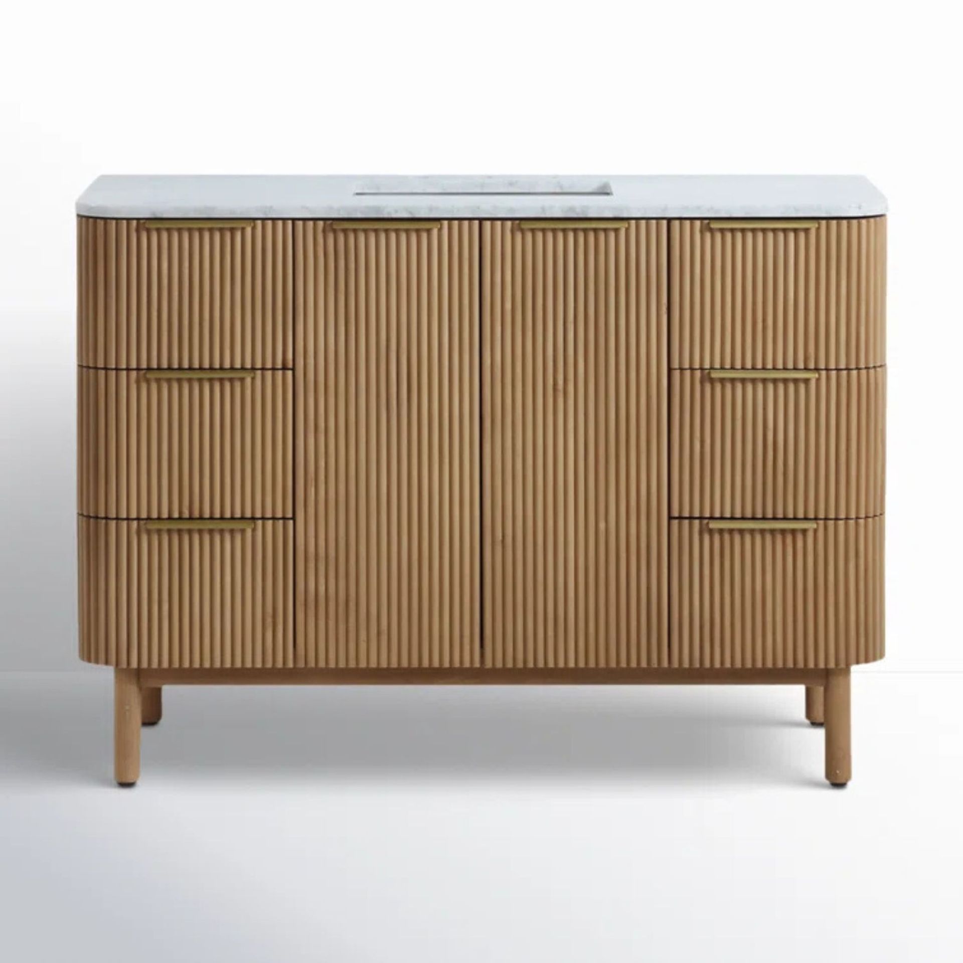 Nova Marble Top Single Sink Vanity