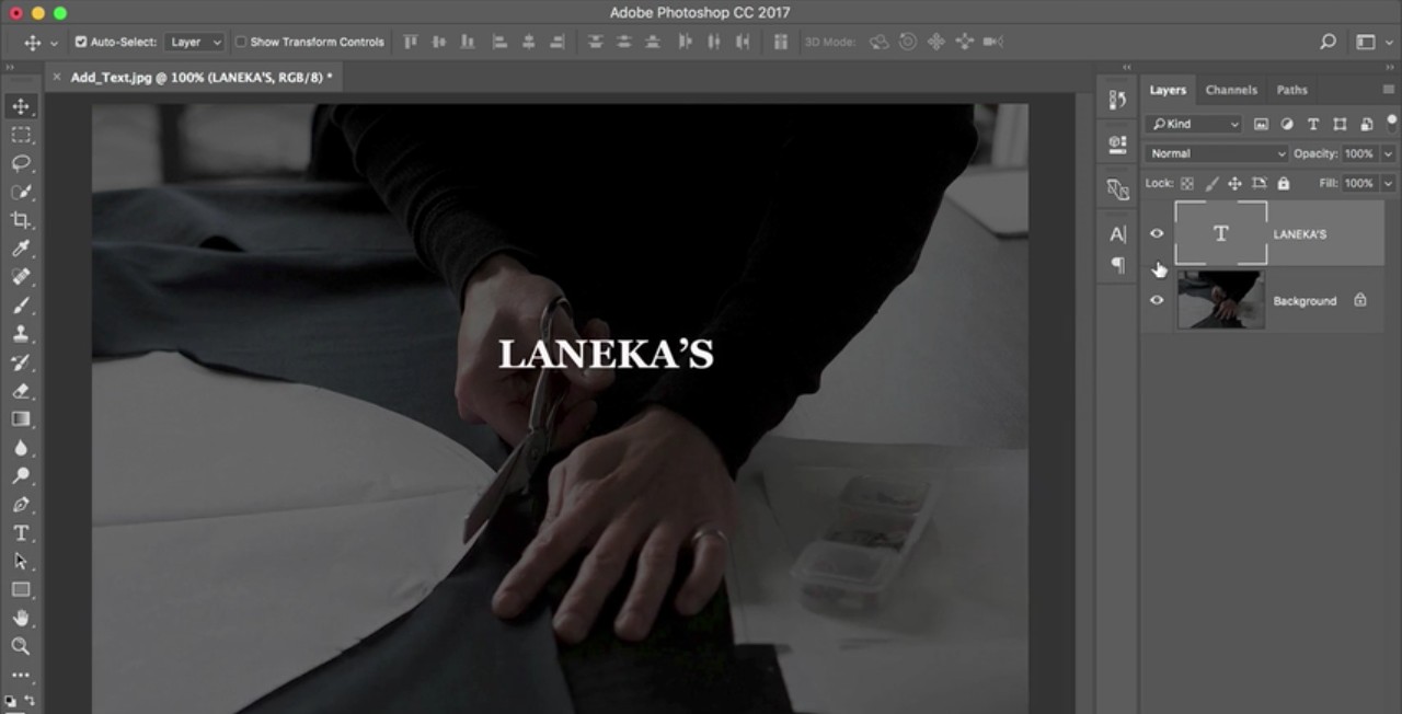 Photoshop tutorials: Adding text to a picture in Photoshop