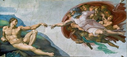 Michelangelo's The Creation of Adam.