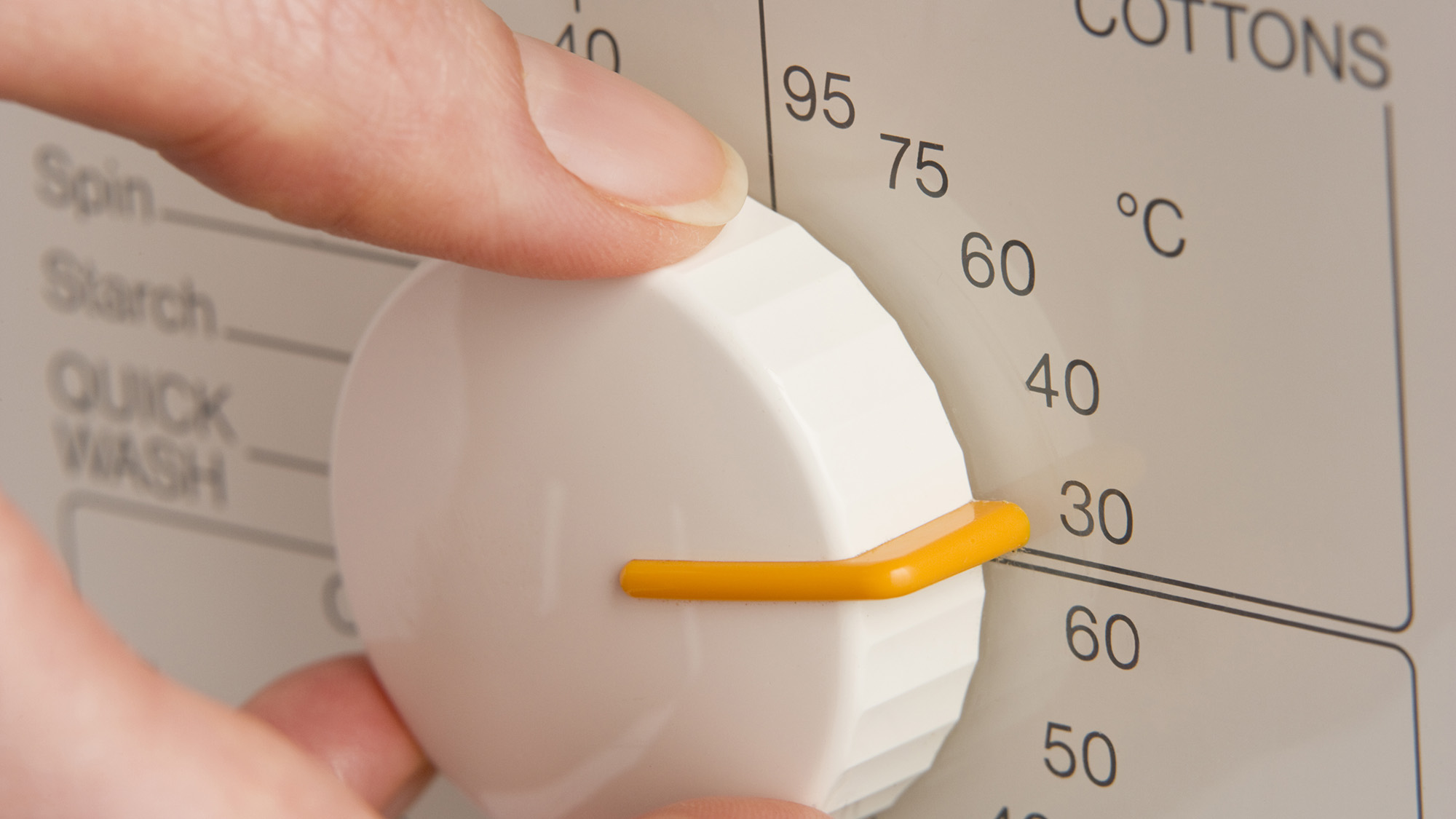 Cold wash cycle on washing machine