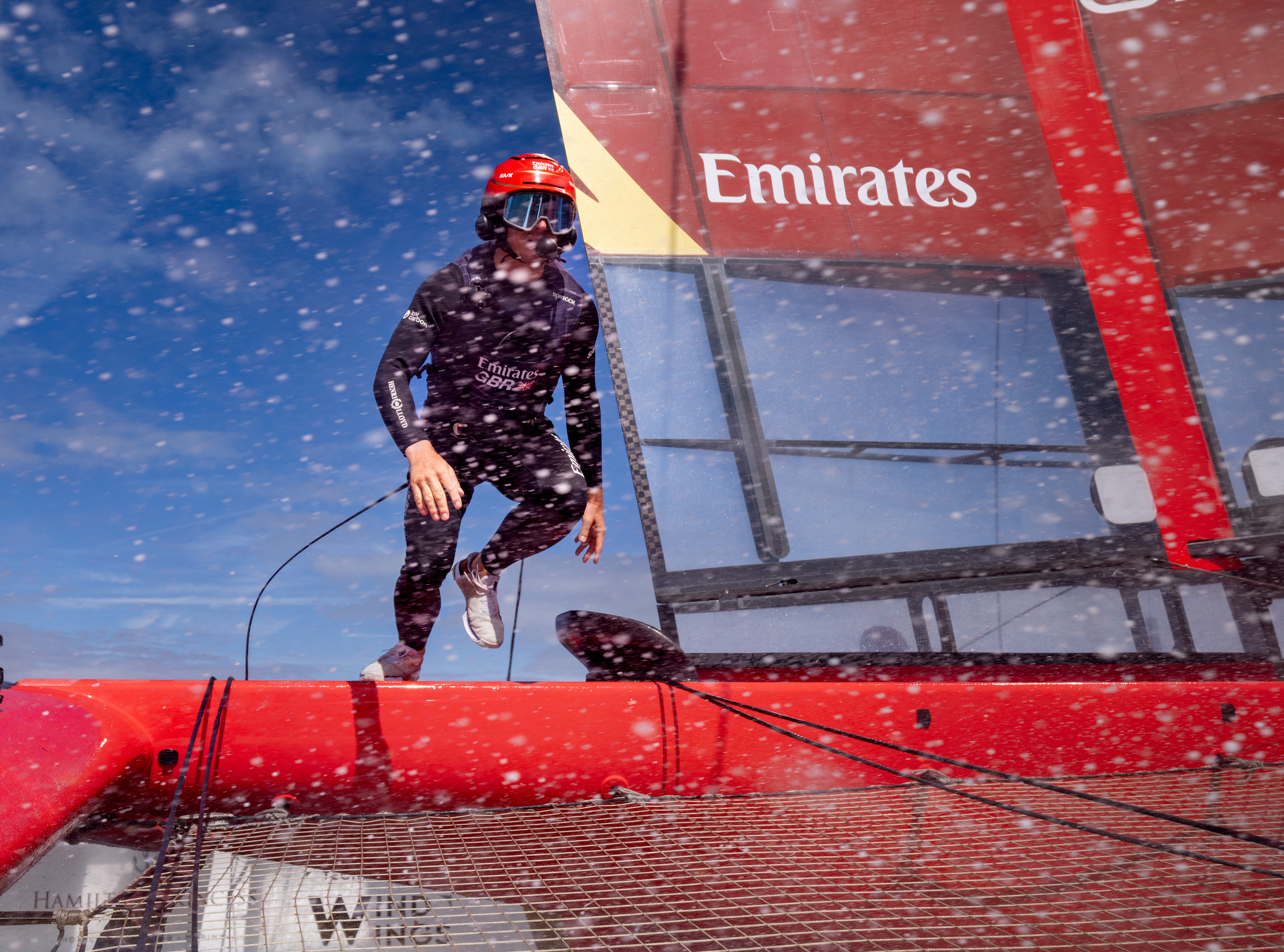 SailGP boats racing in Portsmouth
