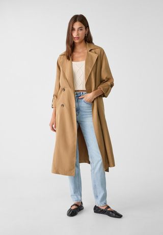 Long Flowing Trench Coat