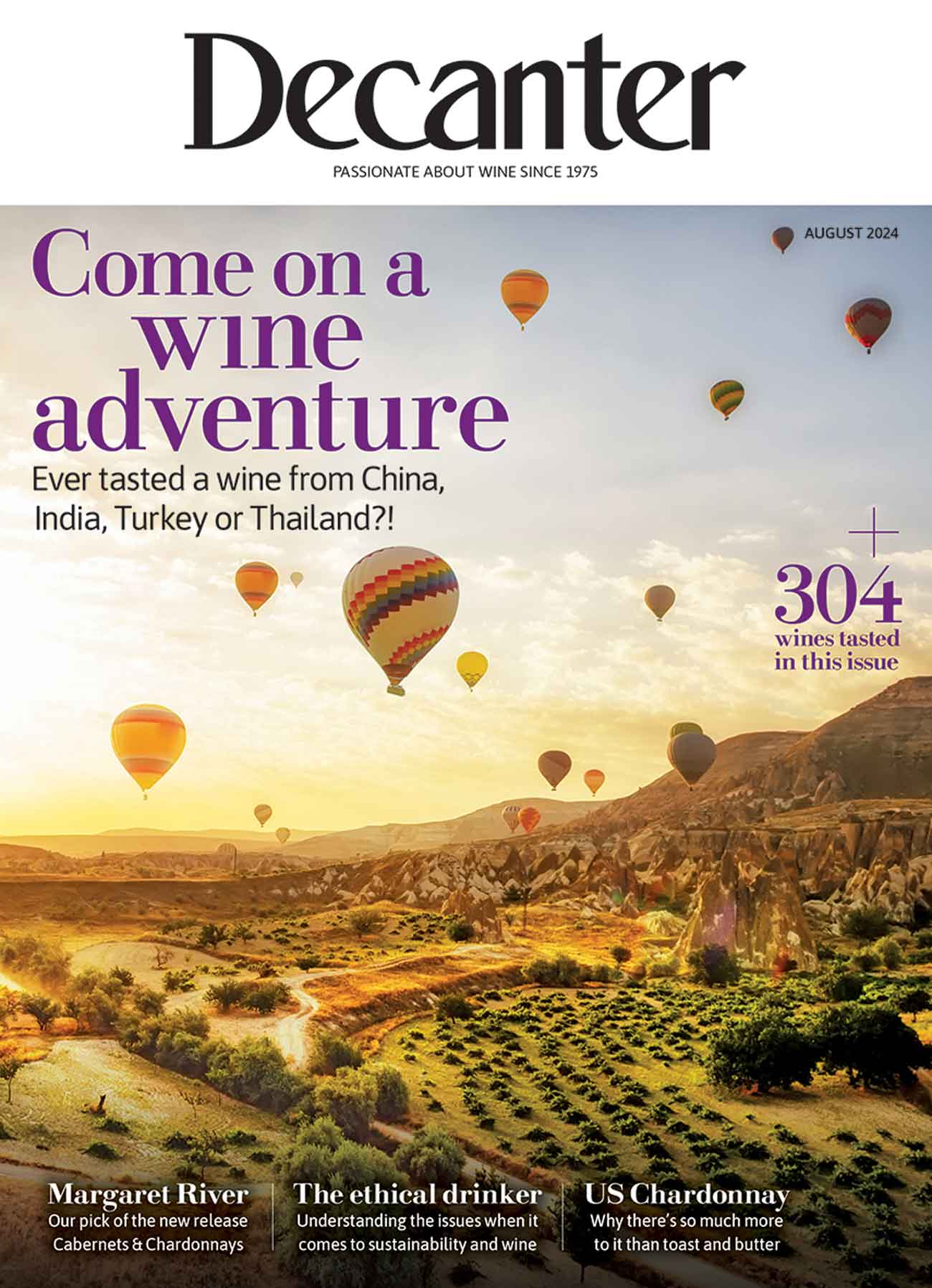 Decanter magazine August 2024 cover