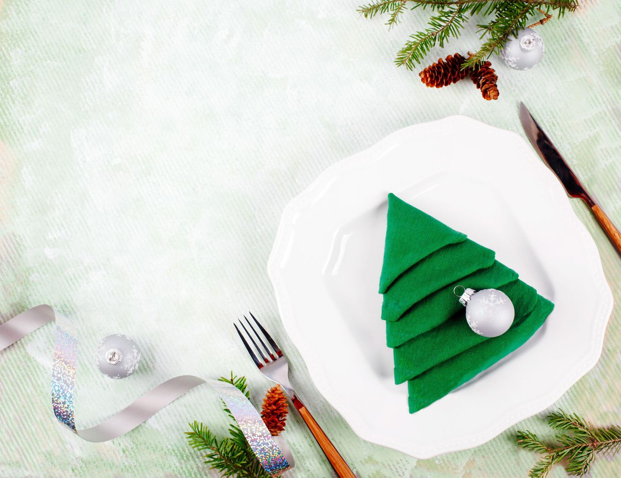 Christmas tree napkin