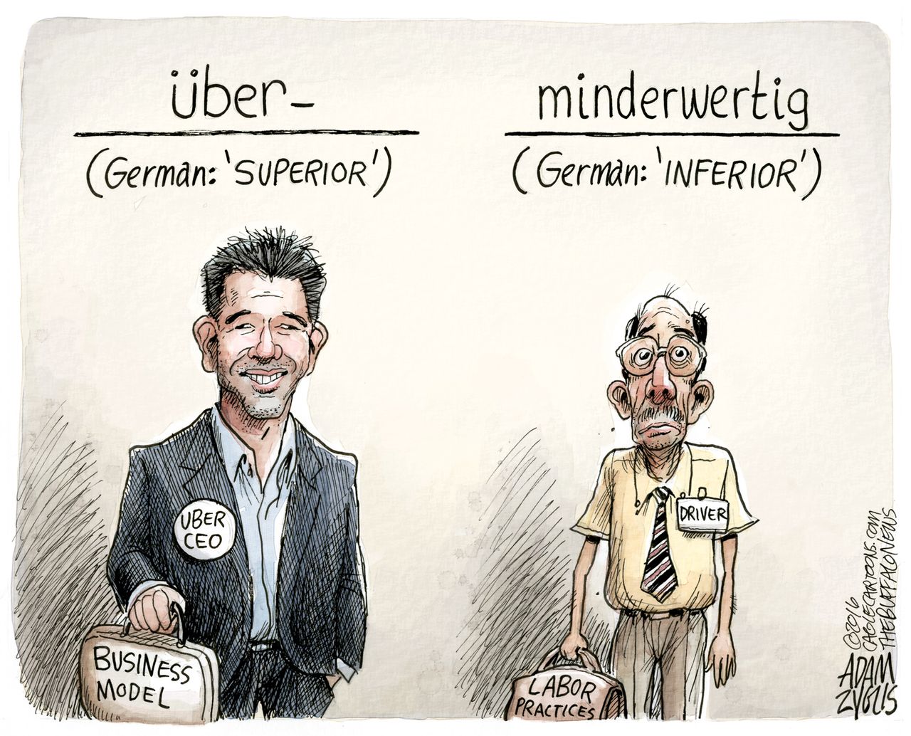 Editorial Cartoon U.S. Uber Settlement 2016