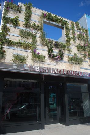 Christian Louboutin Store Covered In Bark Design District