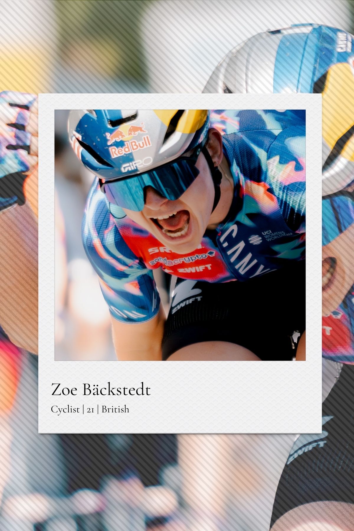 Cyclist Zoe B&amp;auml;ckstedt (credit: Lucas Abad)