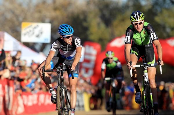 Ryan Trebon (Cannondale-Cyclocrossworld) edges out Danny Summerhill (Garmin-Chipotle) for the victory