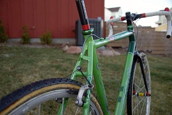 The standard dual seat stays include a stout anchor for the rear brake housing stop.