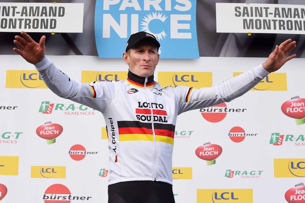Greipel on the podium.