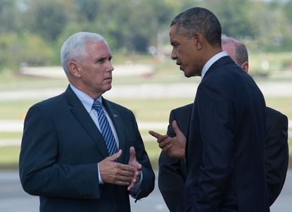 Obama, Mike Pence head to Capitol Hill to strategize on ObamaCare