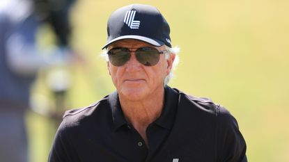 Greg Norman at the LIV Golf Team Championship