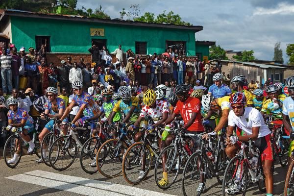 Fans lined the courses to catch a glimpse of their heroes