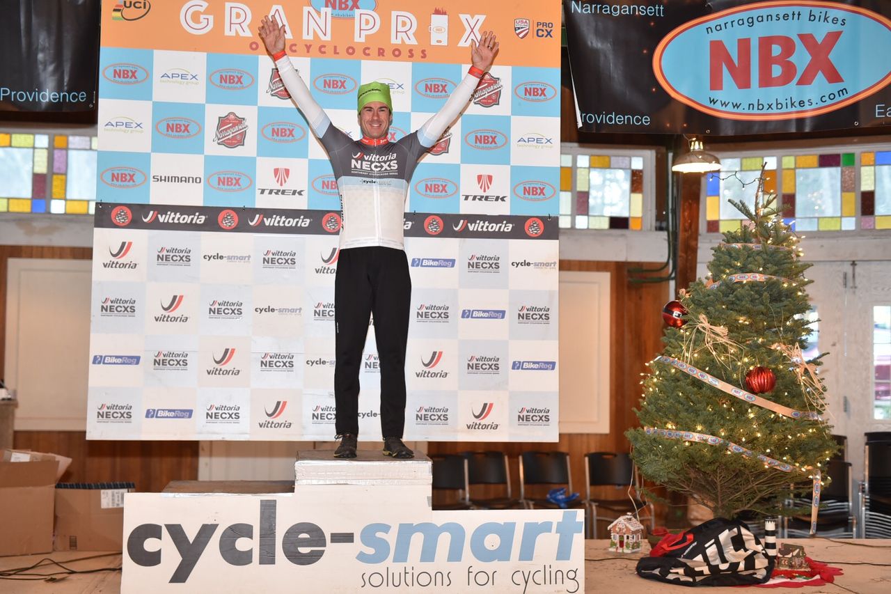 Curtis White (Cannondale) on the podium