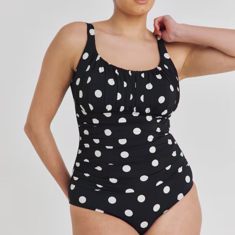 polka dot print swimsuit