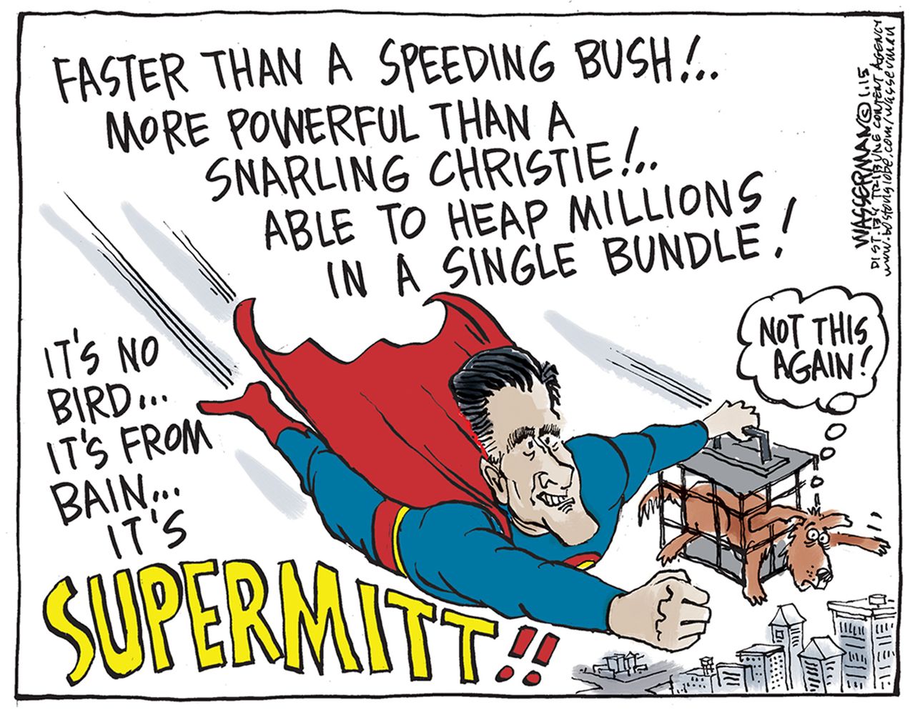 Political cartoon U.S. Mitt Romney