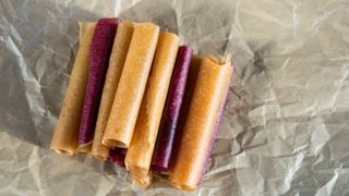 Fruit leather roll ups