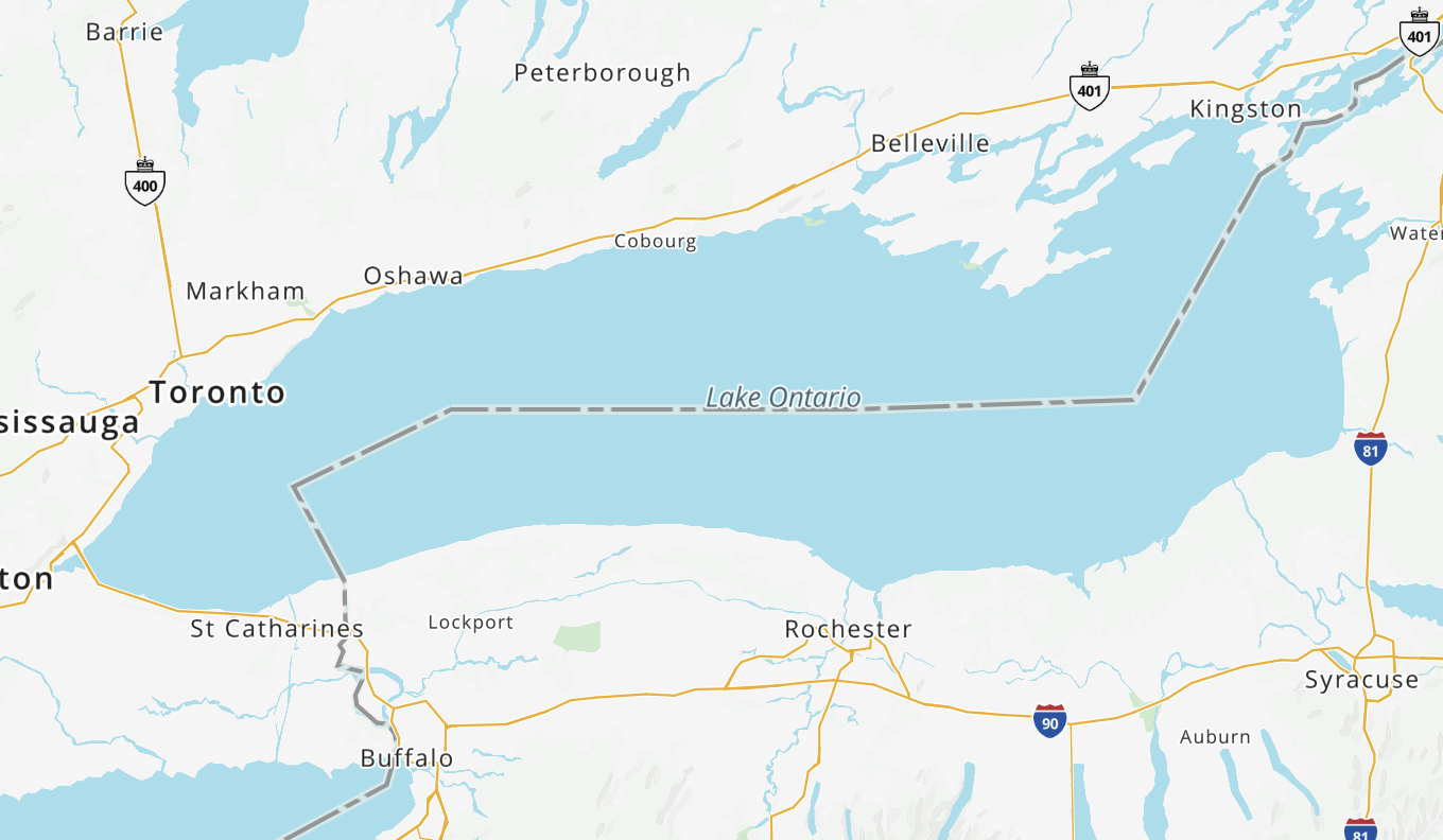 Mapquest lake ontario