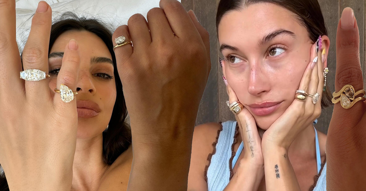 Hailey Bieber and Emrata Are Wearing This “Gaudy” Jewelry Trend