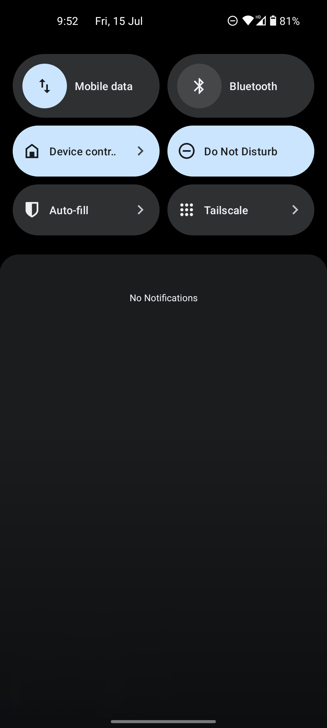 Nothing OS screenshots