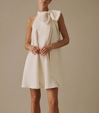 Image of white short dress