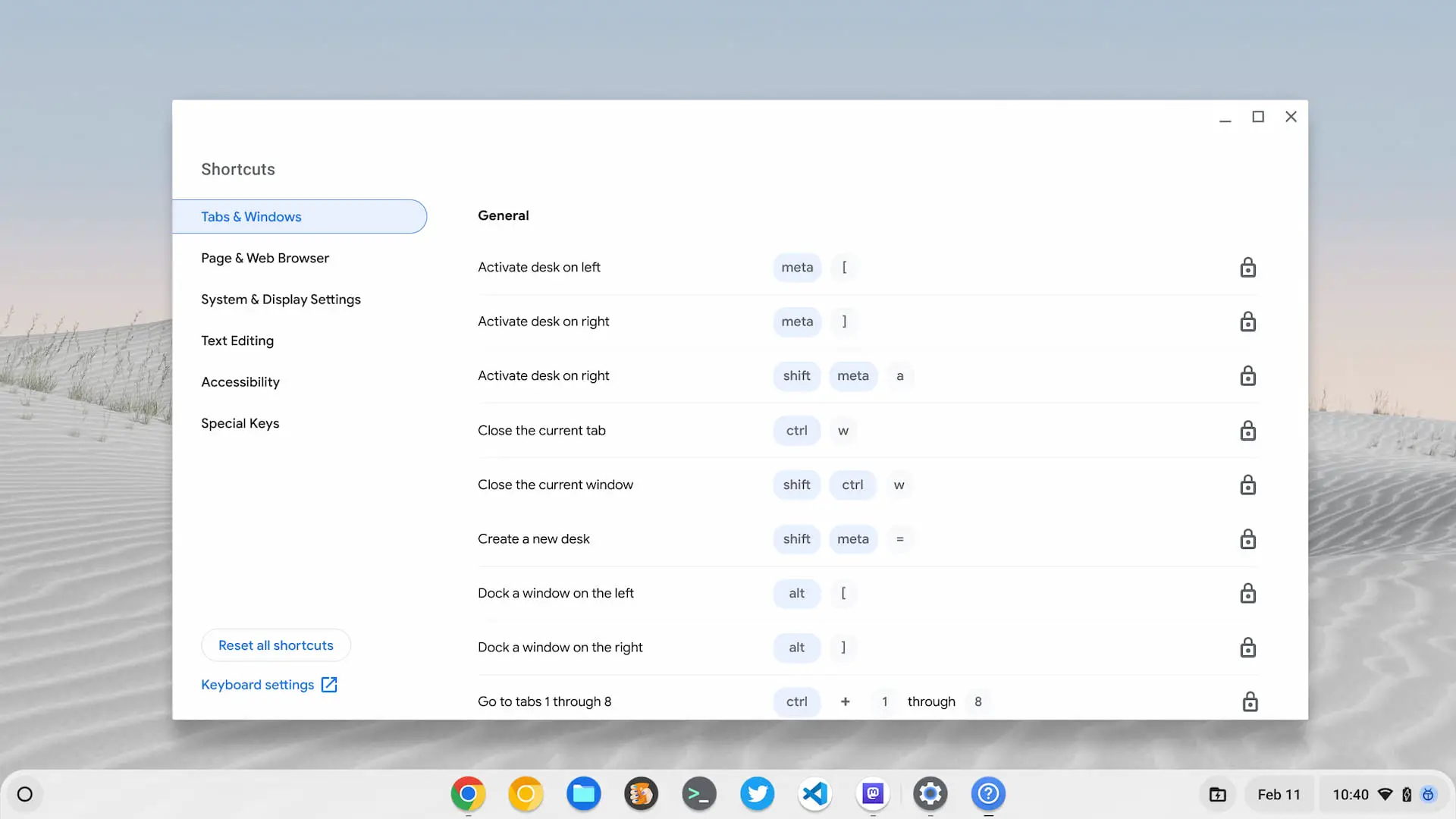 aplicación de teclado de Chrome OS