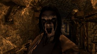 A ghost from Clockwork, one of the best Skyrim mods