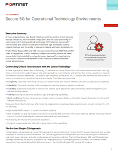 Secure 5G for Operational Technology Environments